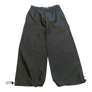 Giorgio Armani dark green Wide-Leg Parachute